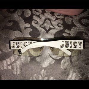 JUICY COUTURE WHITE RHINESTONE SUNGLASSES
